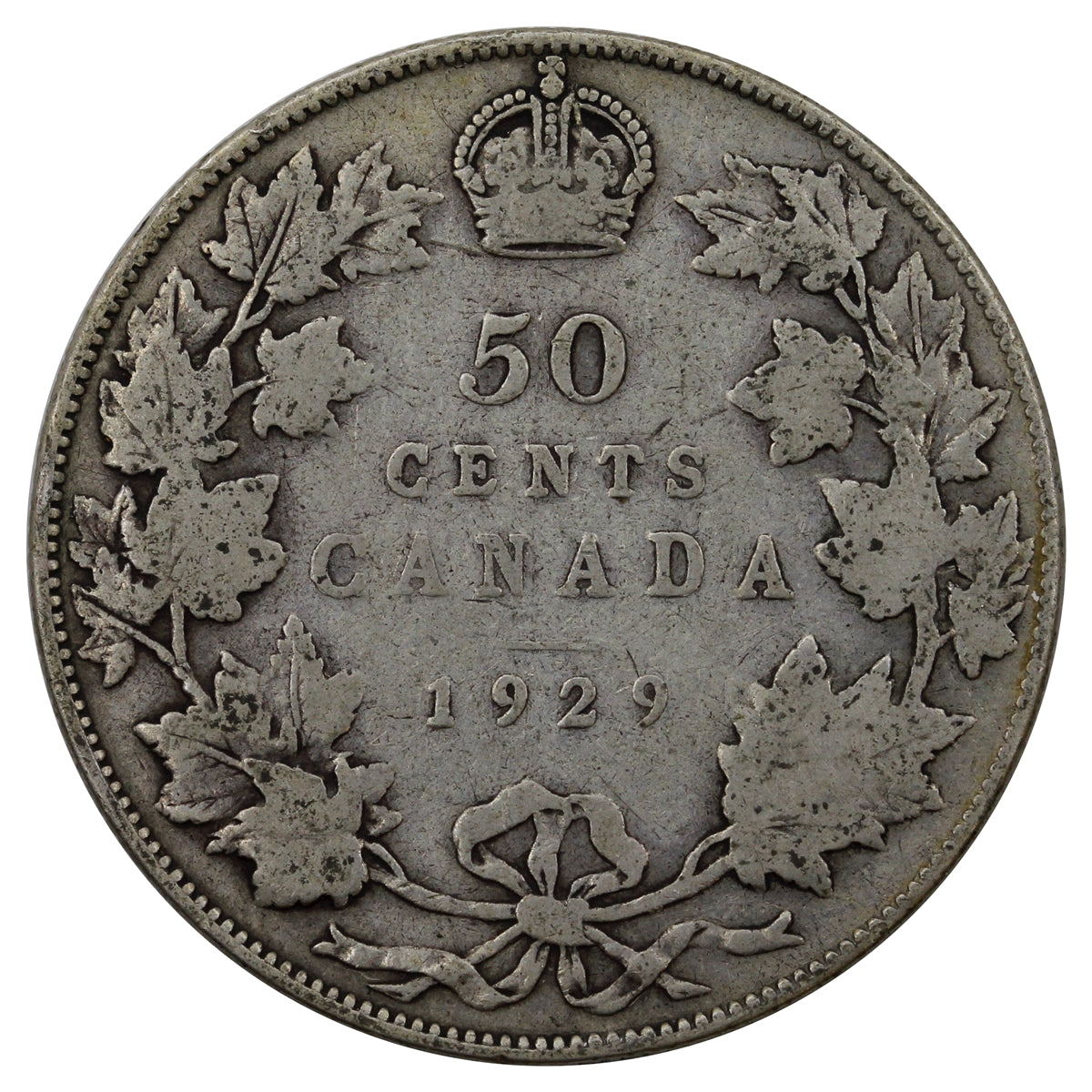 1929 Canada 50-cents G-VG (G6)