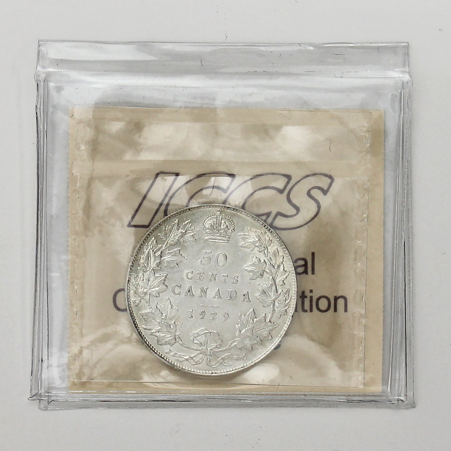 1929 Canada 50-cents ICCS Certified EF45