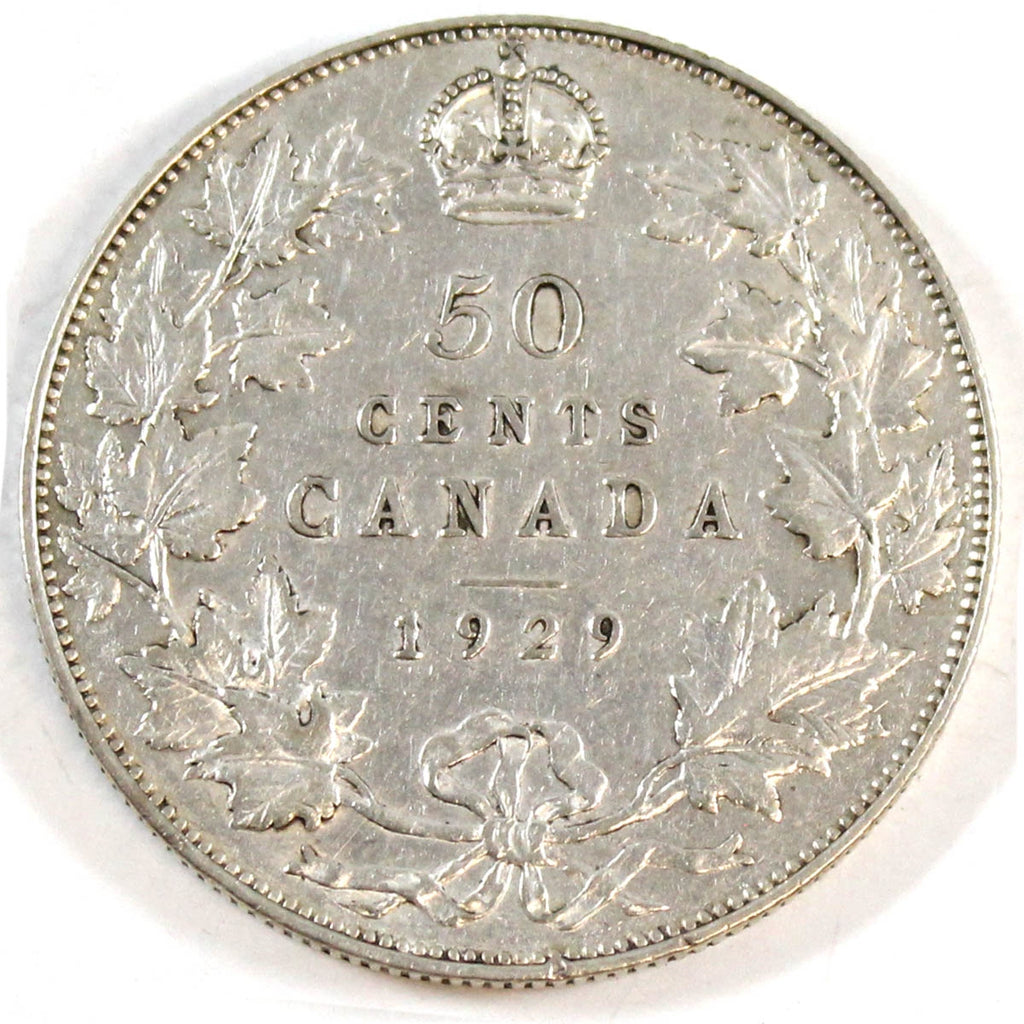 1929 Canada 50-cents Very Fine (VF20)
