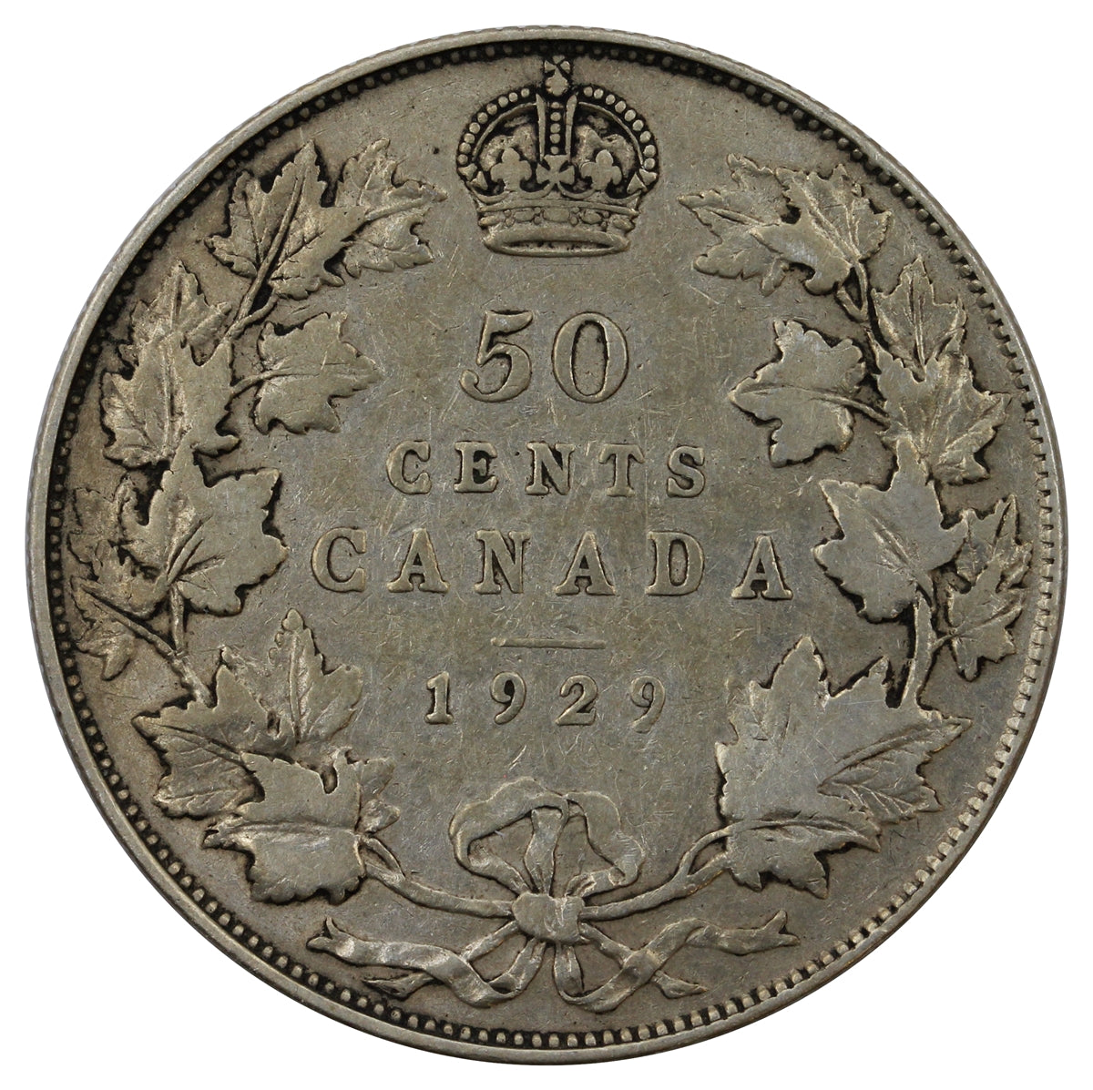 1929 Canada 50-cents VG-F (VG10)