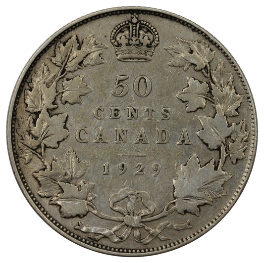 1929 Canada 50-cents VG-F (VG10)