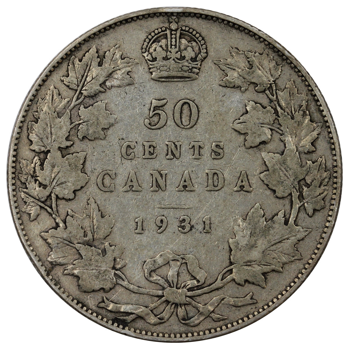 1931 Canada 50-cents Very Good (VG8)