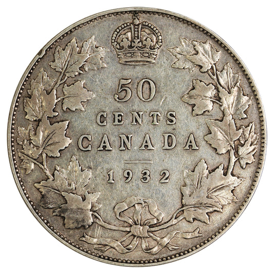 1932 Canada 50-cents Very Fine (VF20) $