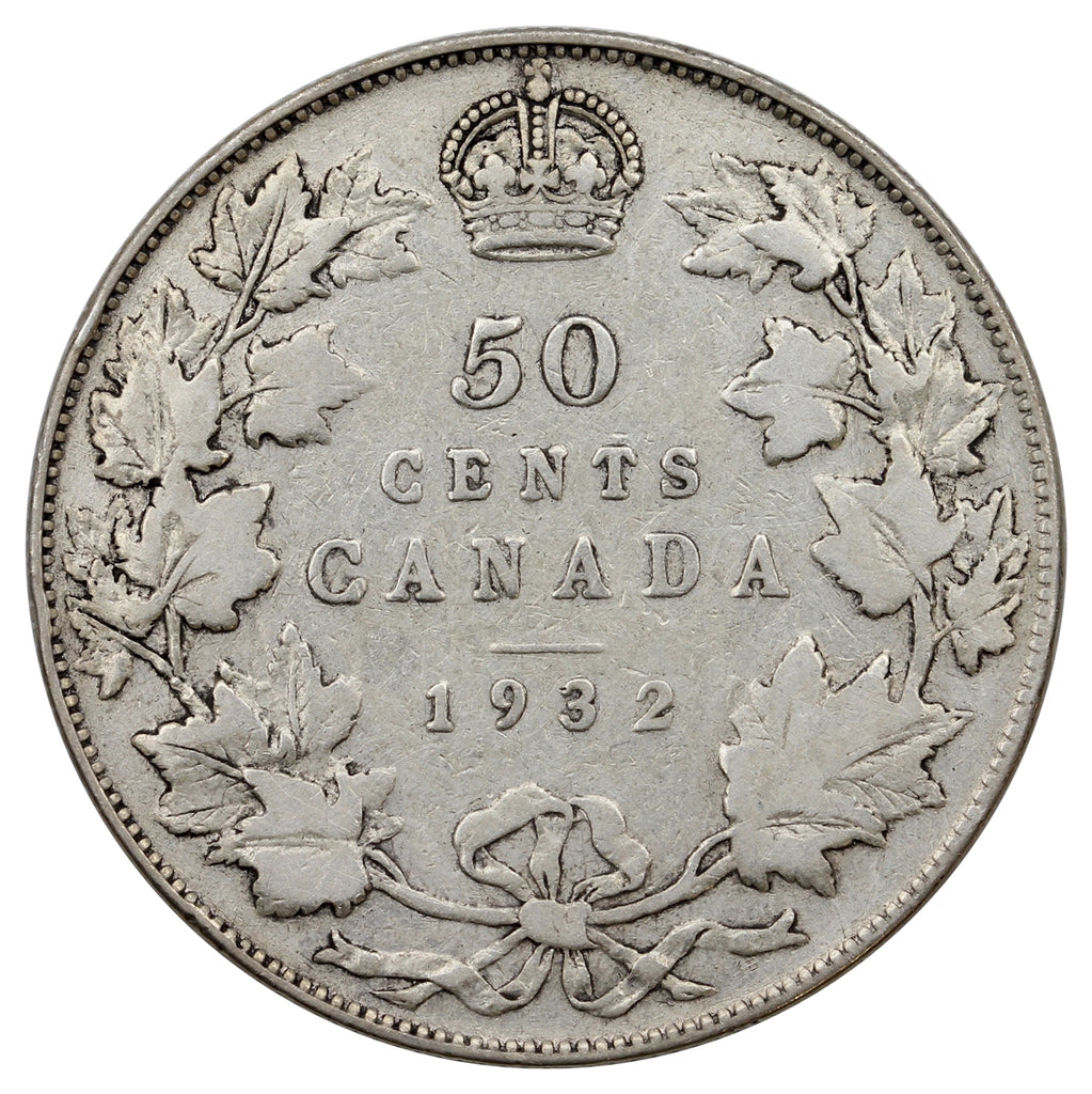1932 Canada 50-cents Very Good (VG8) $