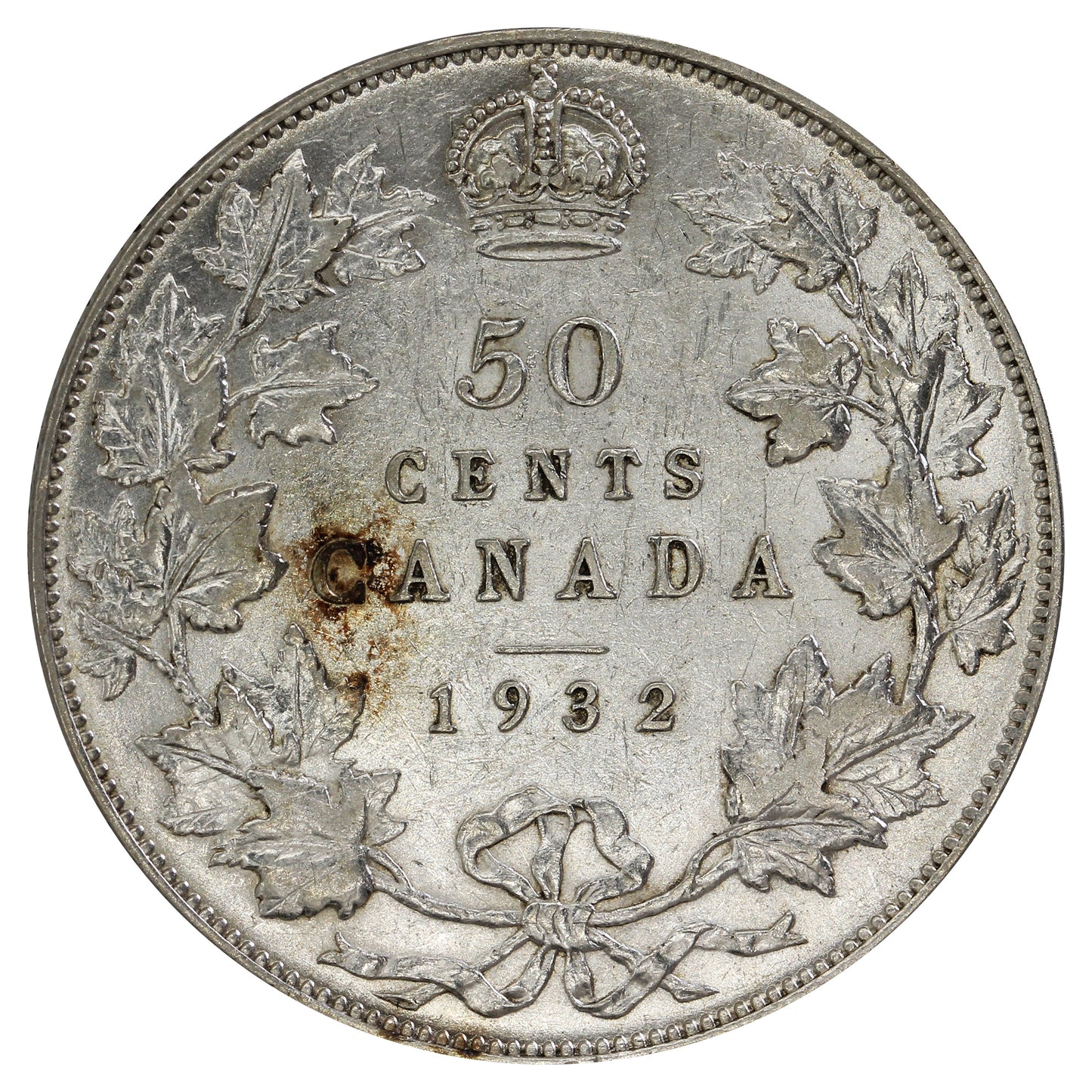 1932 Canada 50-cents VF-EF (VF30) $