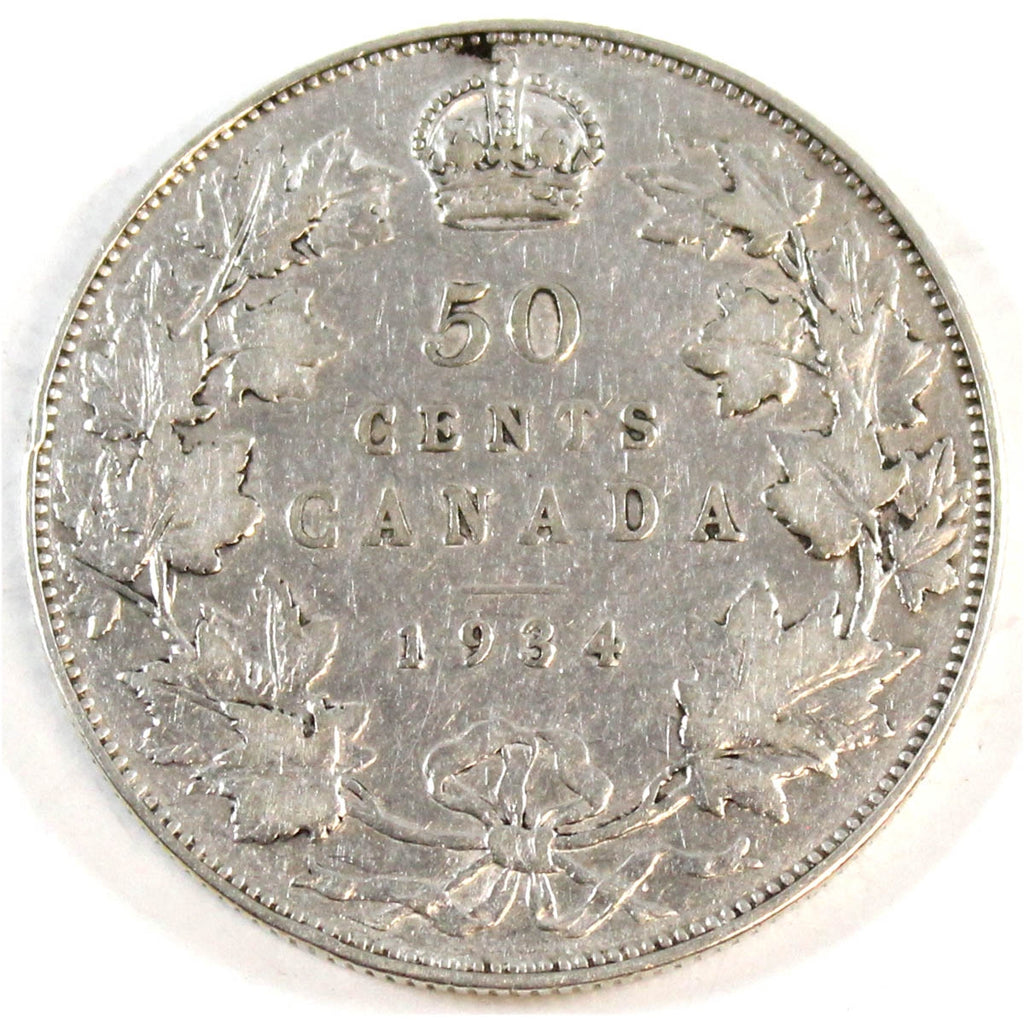 1934 Canada 50-cents Fine (F12)