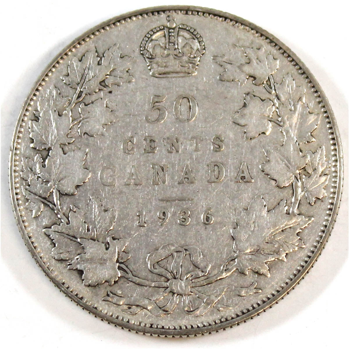 1936 Canada 50-cents Fine (F12)