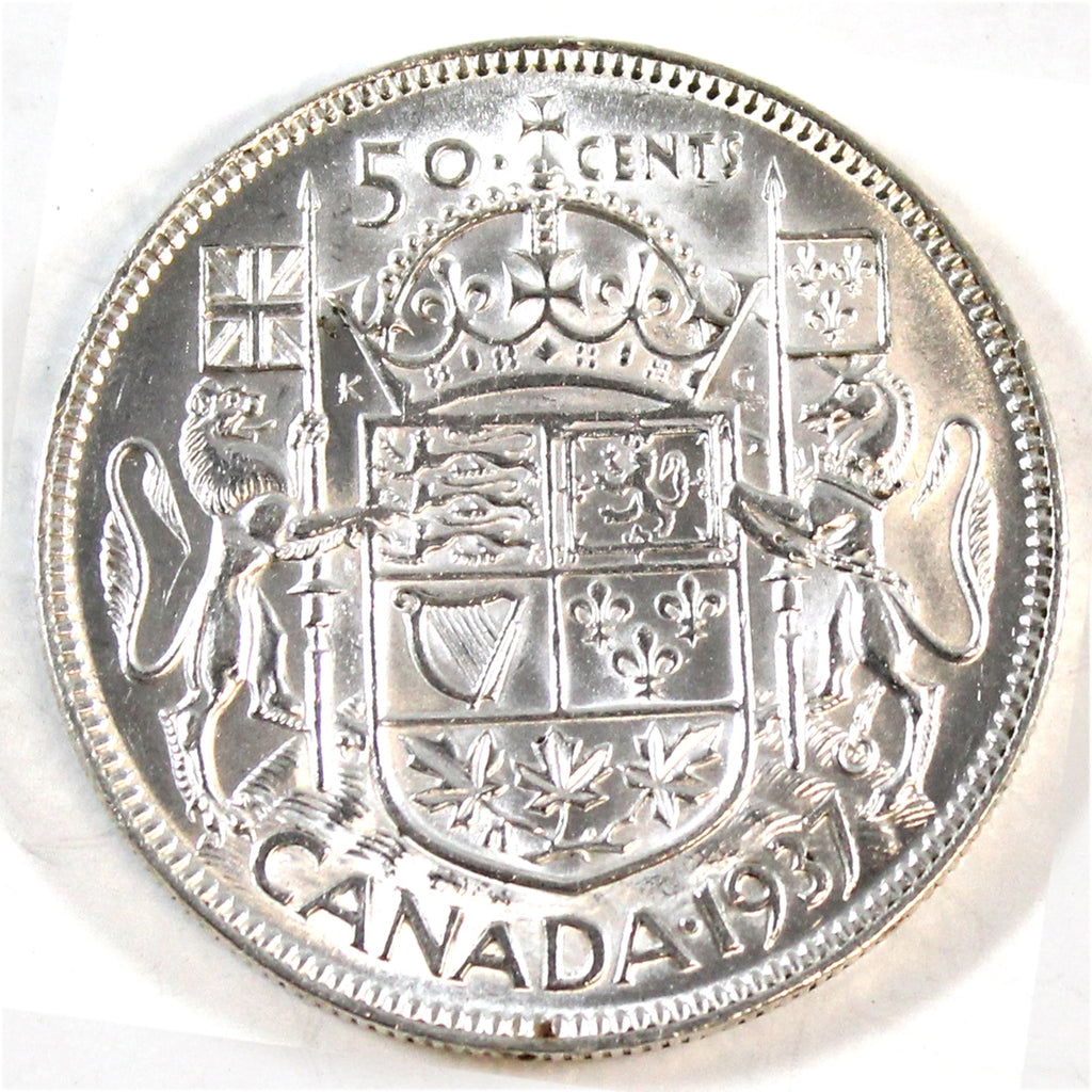 1937 Canada 50-cents AU-UNC (AU55)