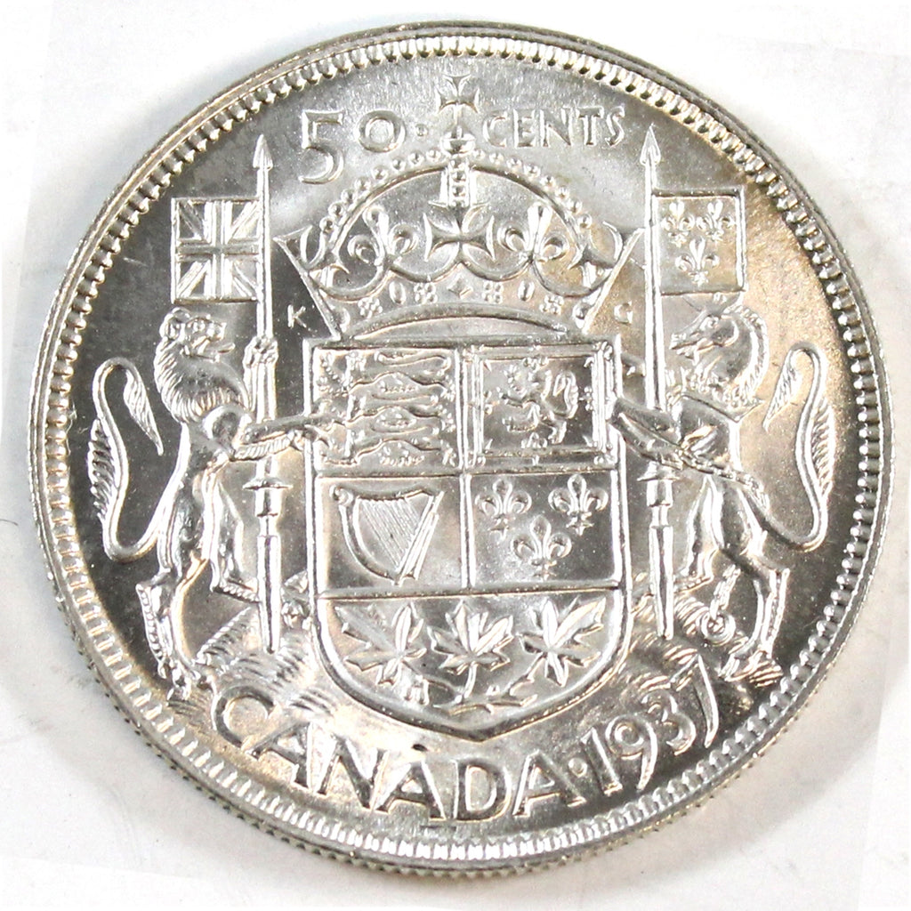 1937 Canada 50-cents Brilliant Uncirculated (MS63) $