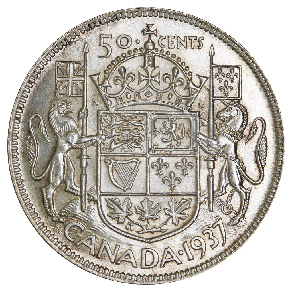 1937 Canada 50-cents Choice Brilliant Uncirculated (MS64) $