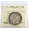 1914 Canada 50-cents ICCS Certified F12
