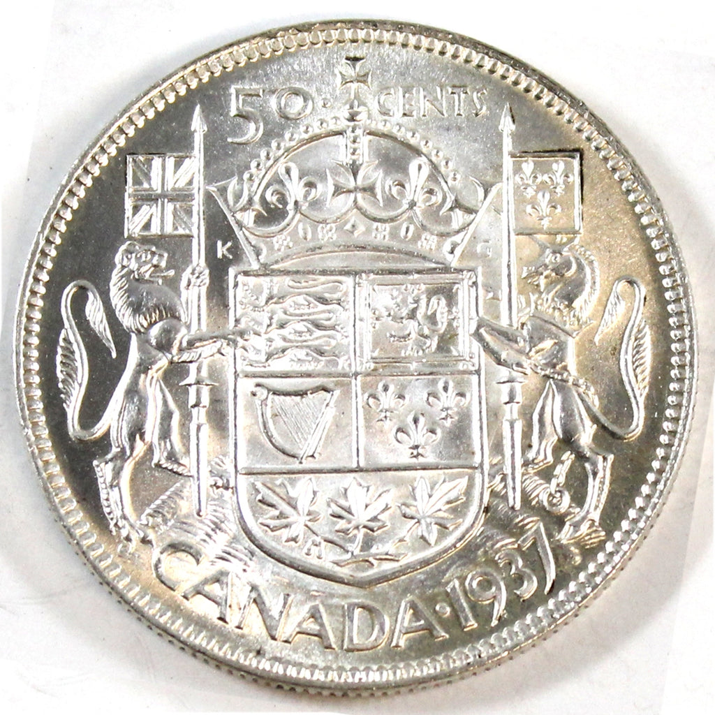 1937 Canada 50-cents UNC+ (MS62)