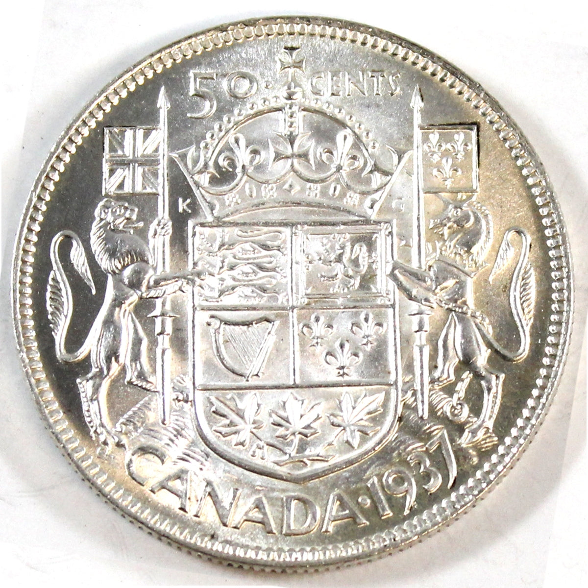 1937 Canada 50-cents UNC+ (MS62)