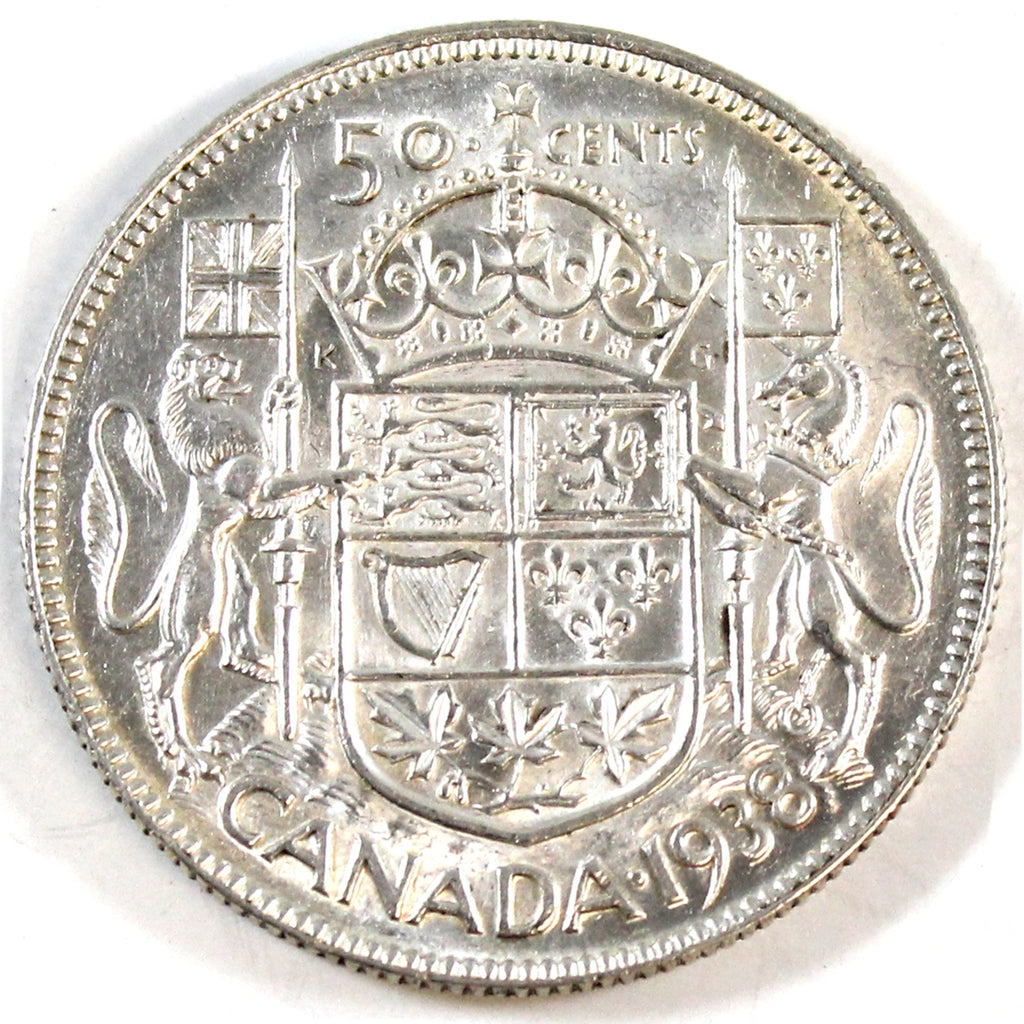 1938 Canada 50-cents Extra Fine (EF40)
