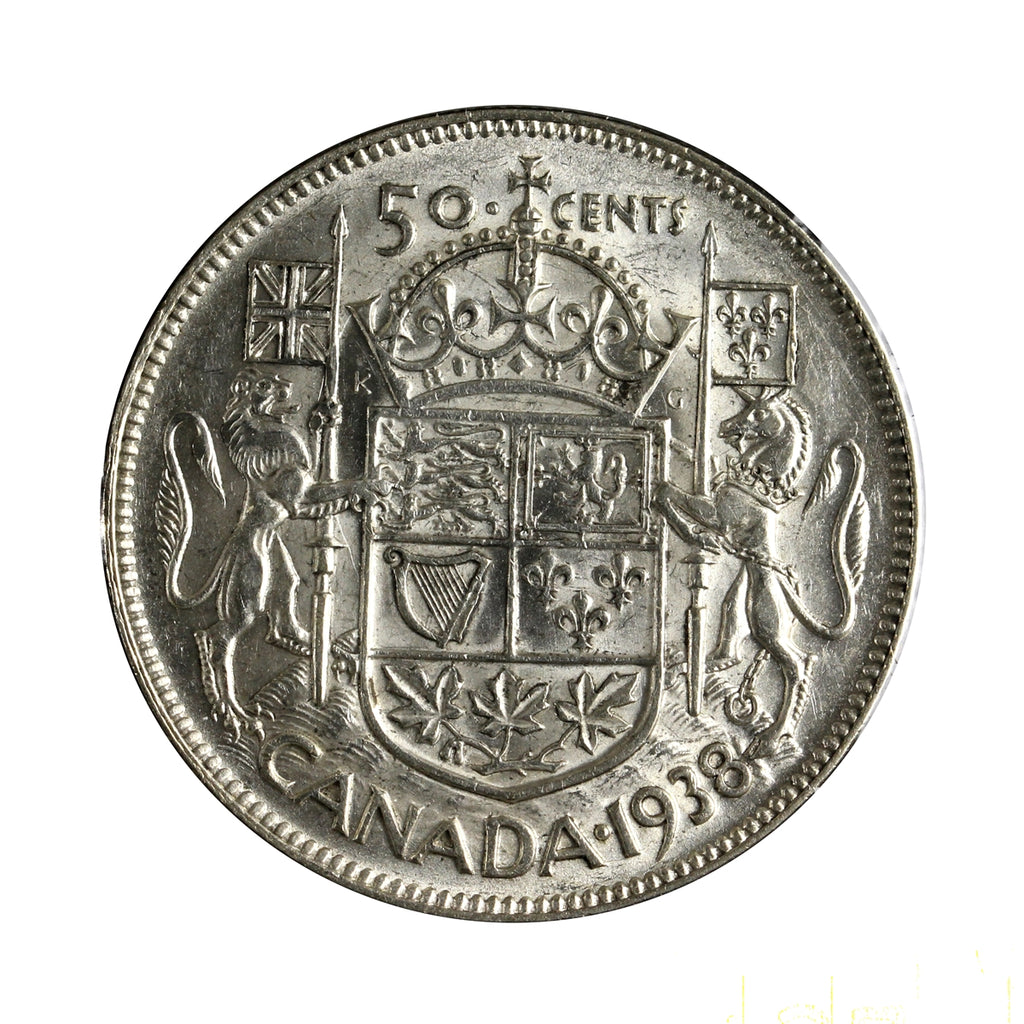 1938 Canada 50-cents VF-EF (VF30)