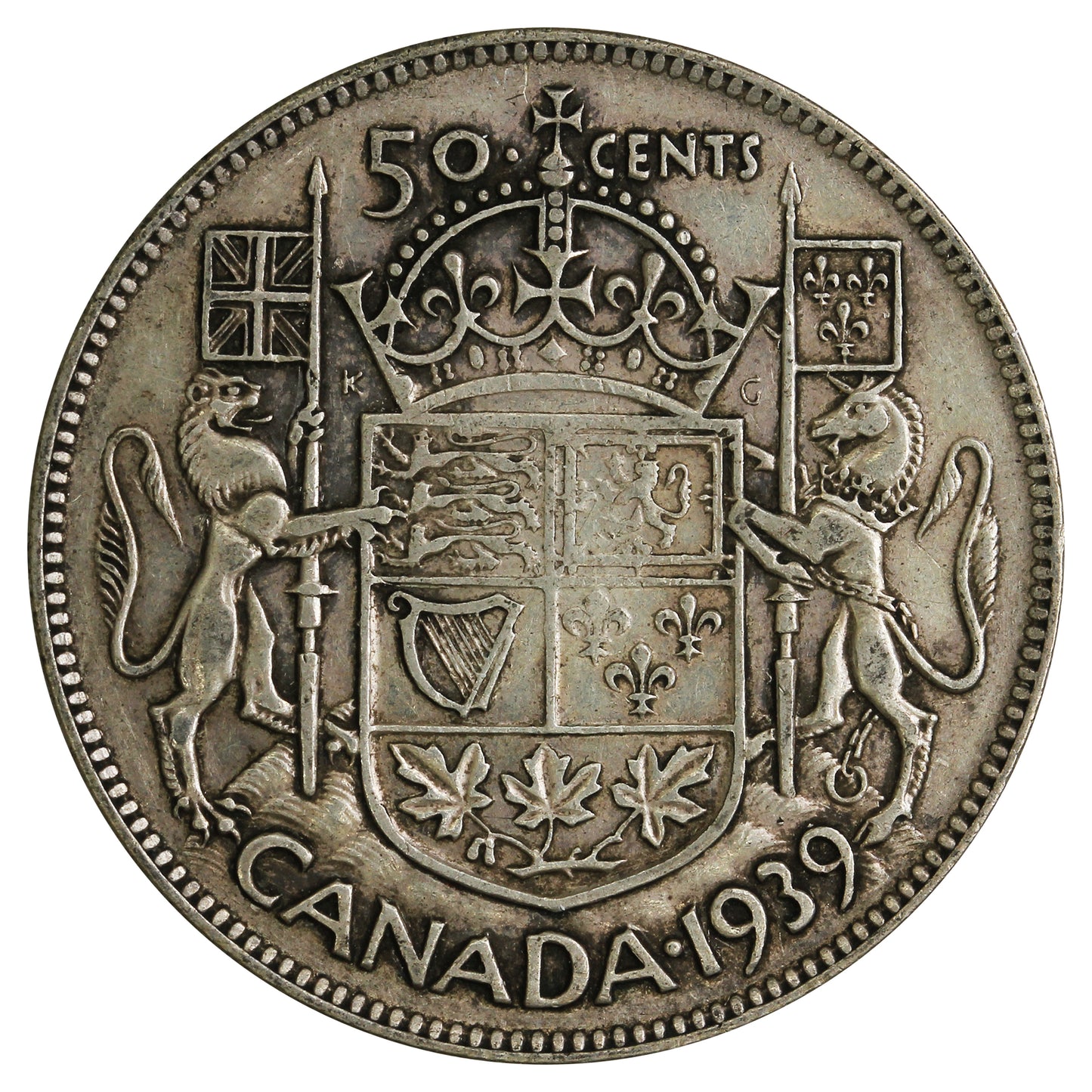 1939 Canada 50-cents Circulated