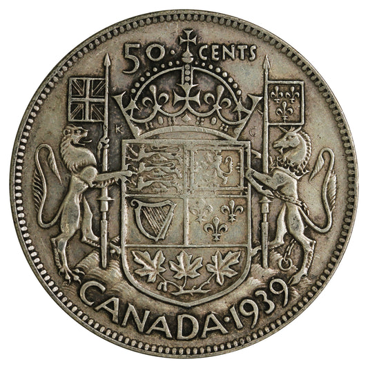 1939 Canada 50-cents Circulated