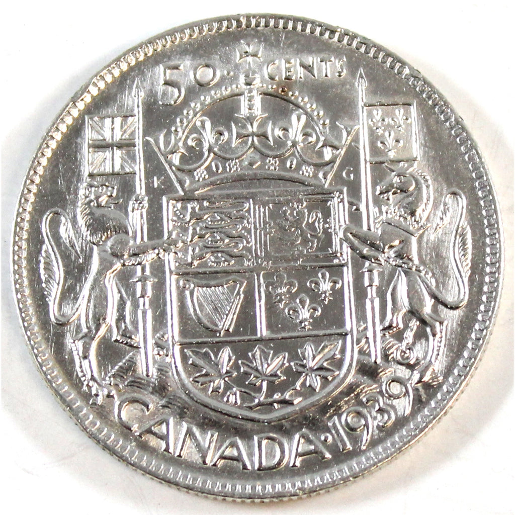 1939 Canada 50-cents Extra Fine (EF40)