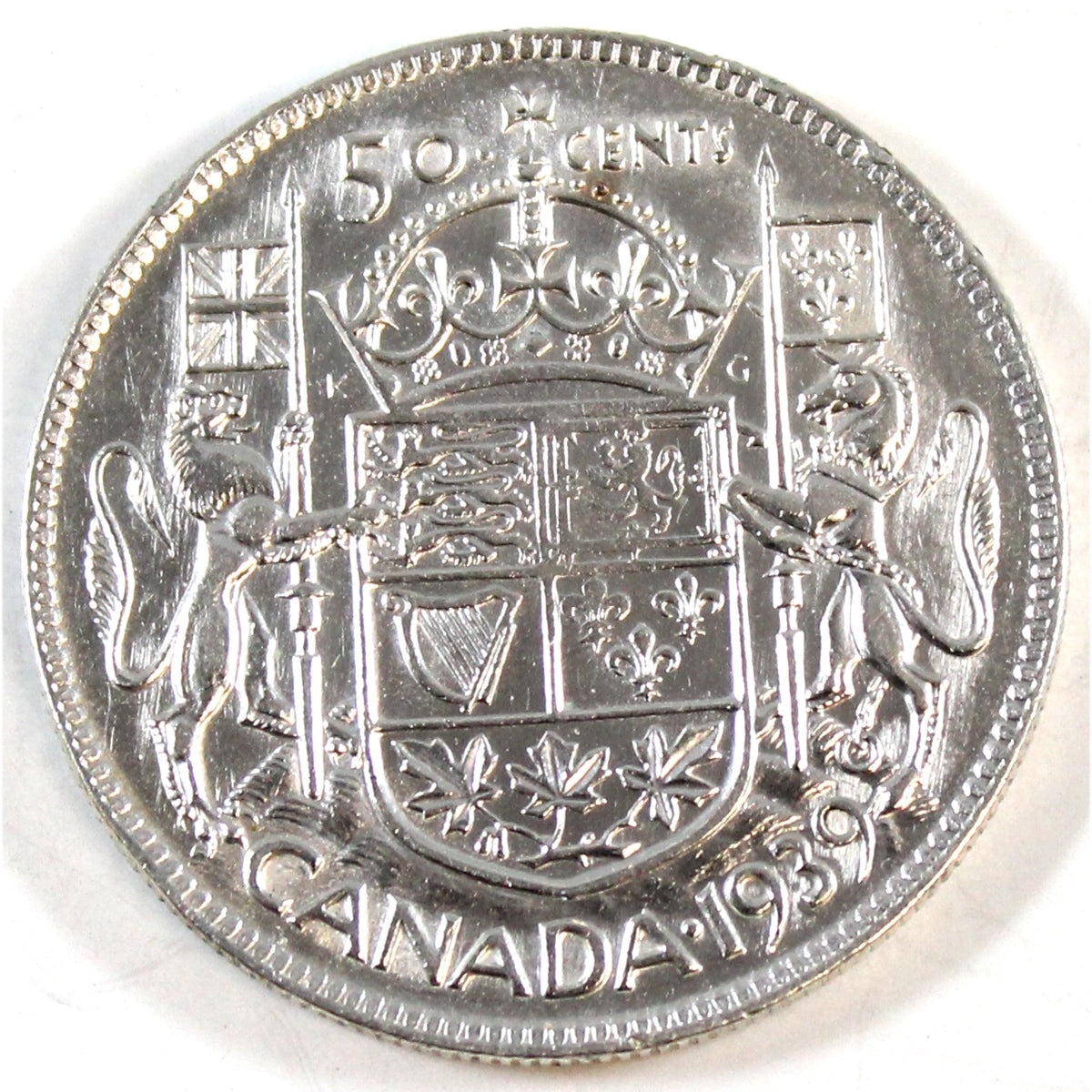 1939 Canada 50-cents Extra Fine (EF40)