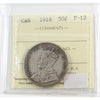 1916 Canada 50-cents ICCS Certified F12