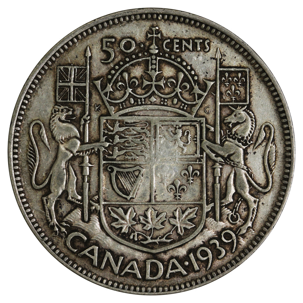 1939 Canada 50-cents Very Fine (VF20)