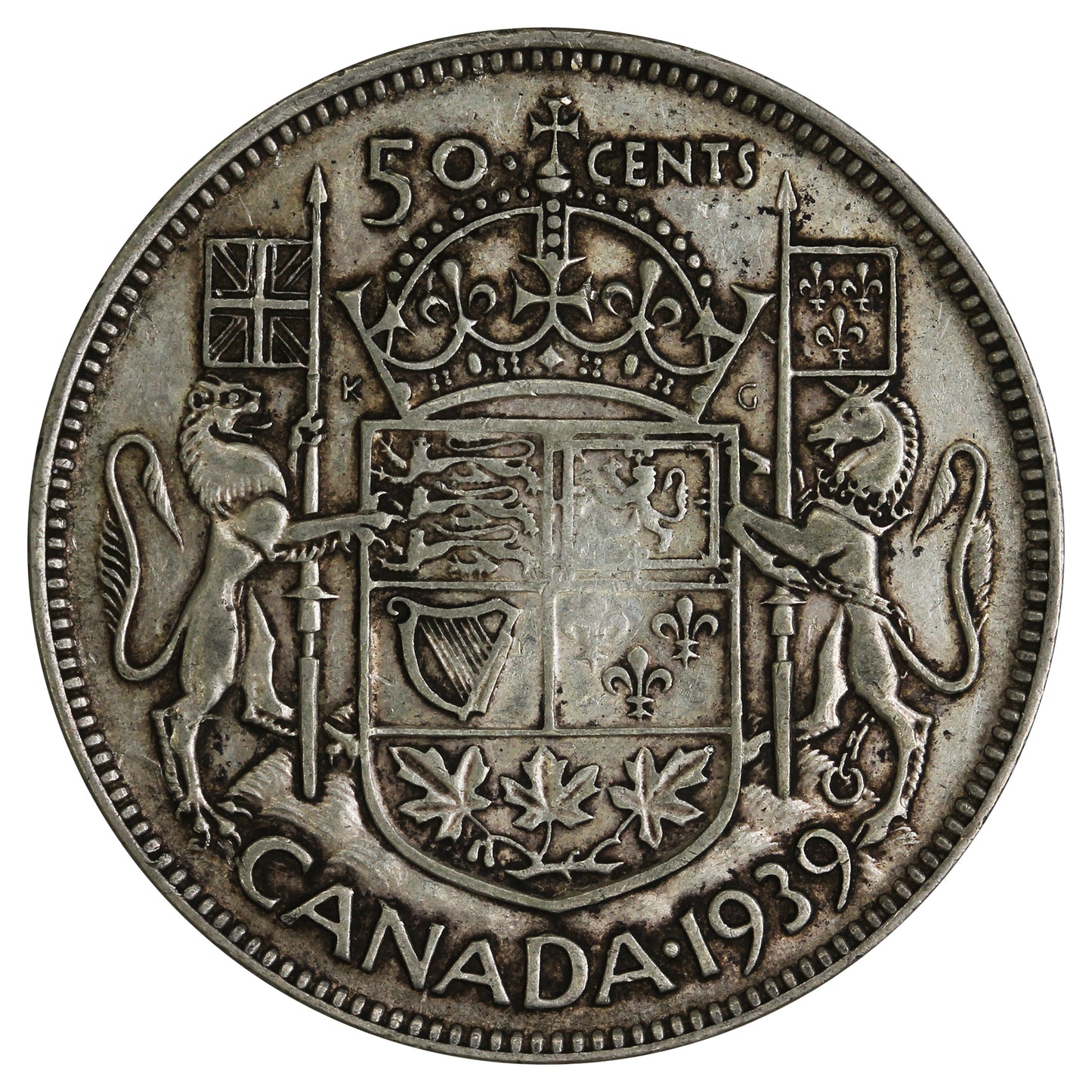1939 Canada 50-cents Very Fine (VF20)