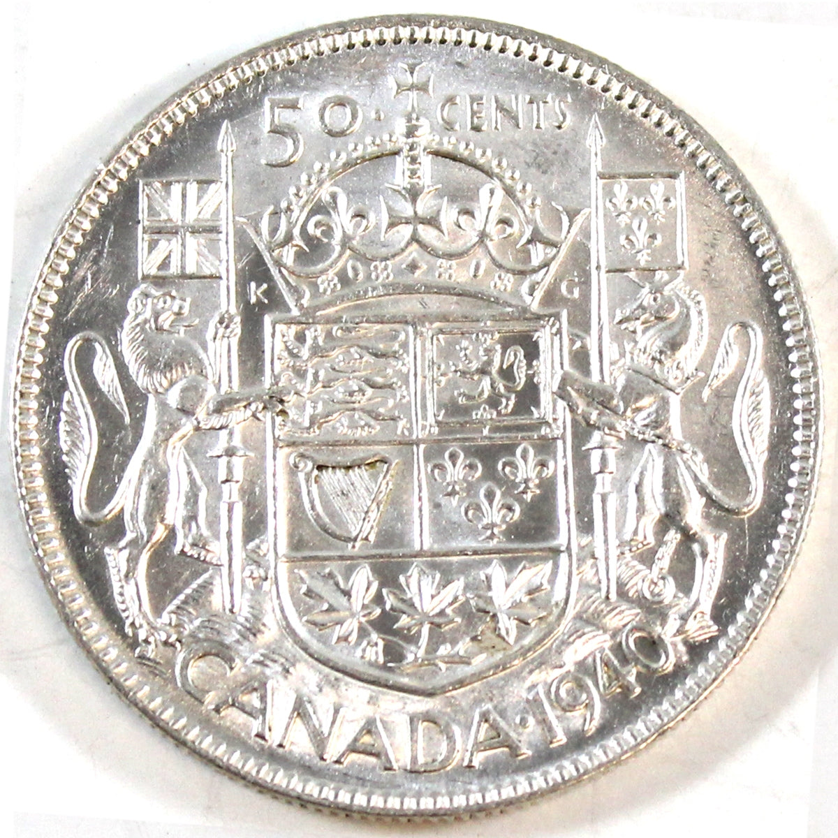 1940 Canada 50-cents Almost Uncirculated (AU50)
