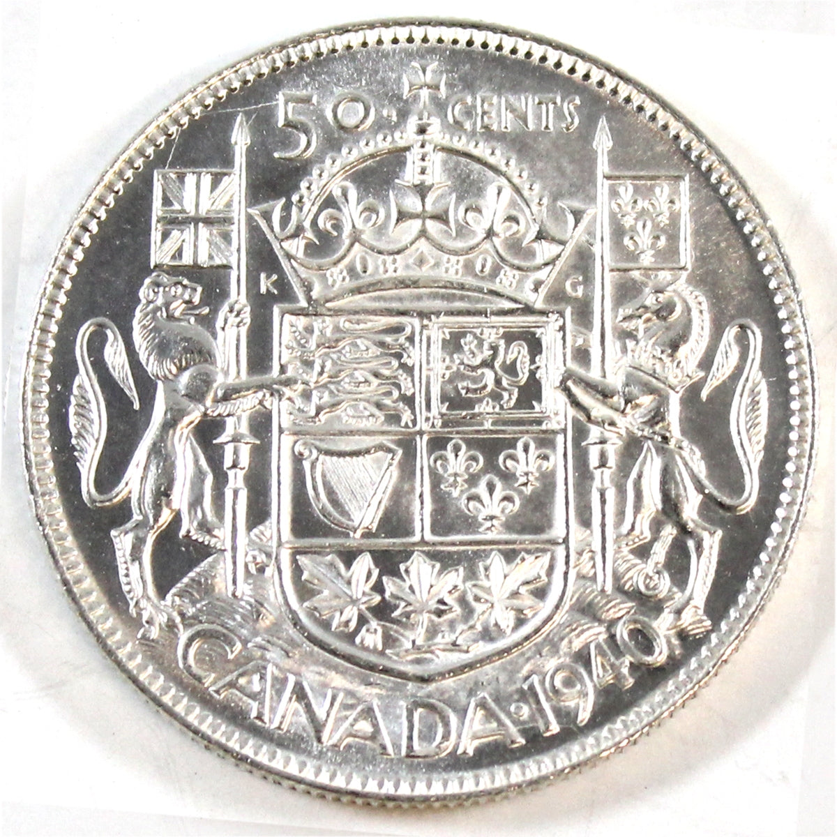 1940 Canada 50-cents Brilliant Uncirculated (MS63) $
