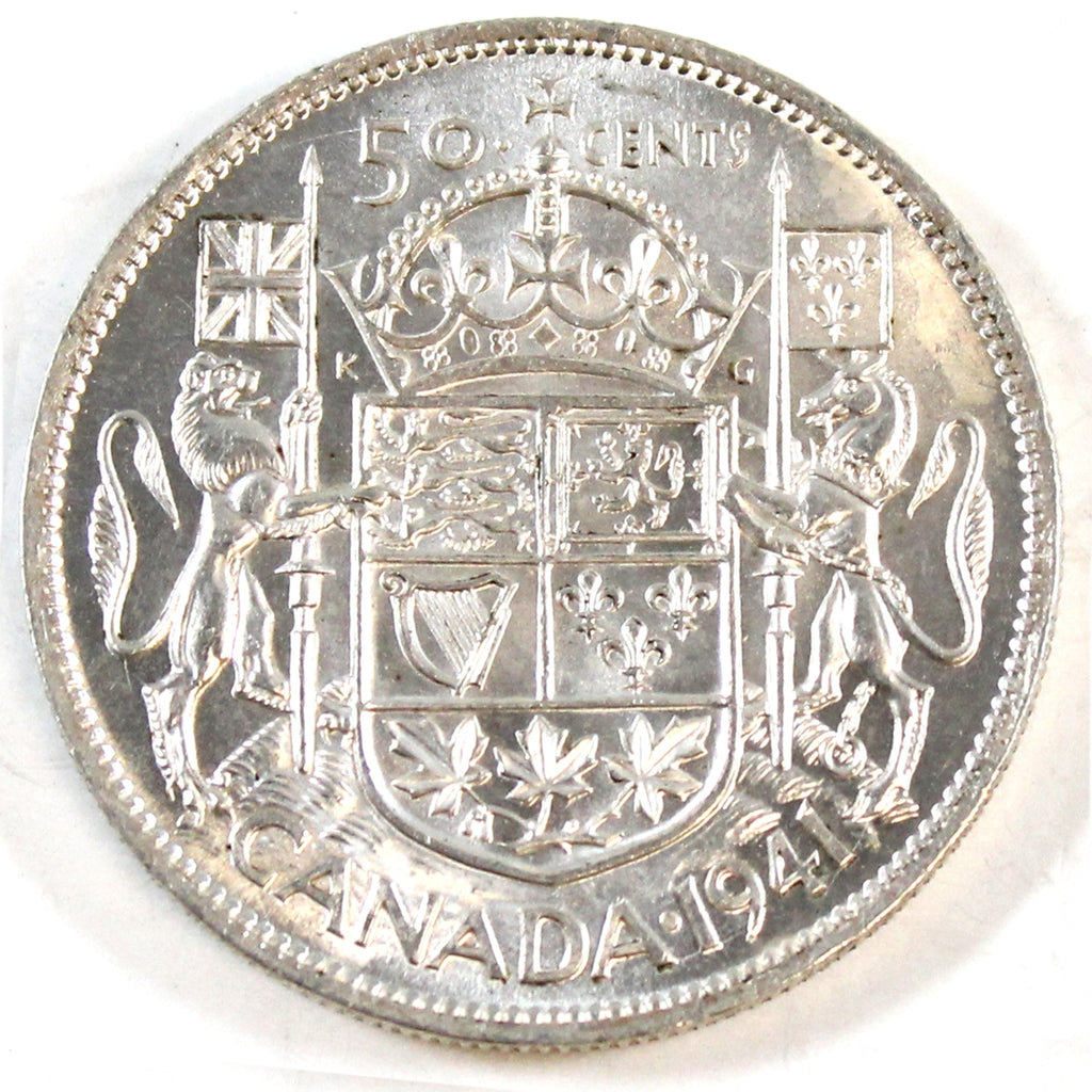 1941 Canada 50-cents UNC+ (MS62)