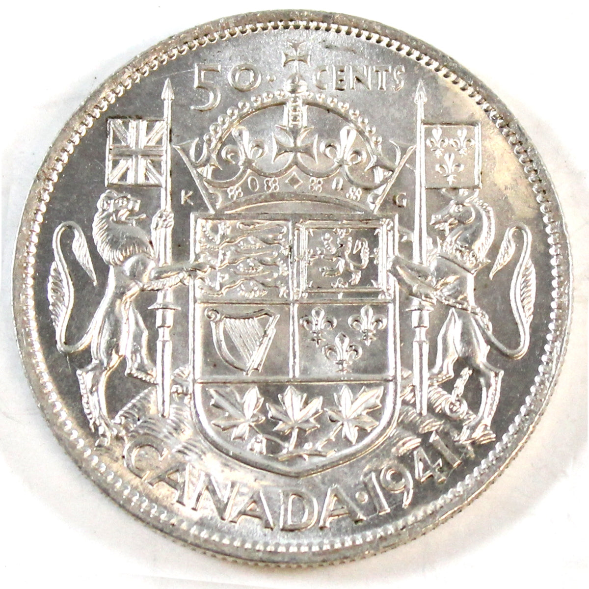 1941 Canada 50-cents UNC+ (MS62)