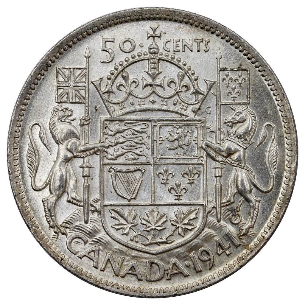 1941 Canada 50-cents Uncirculated (MS60)