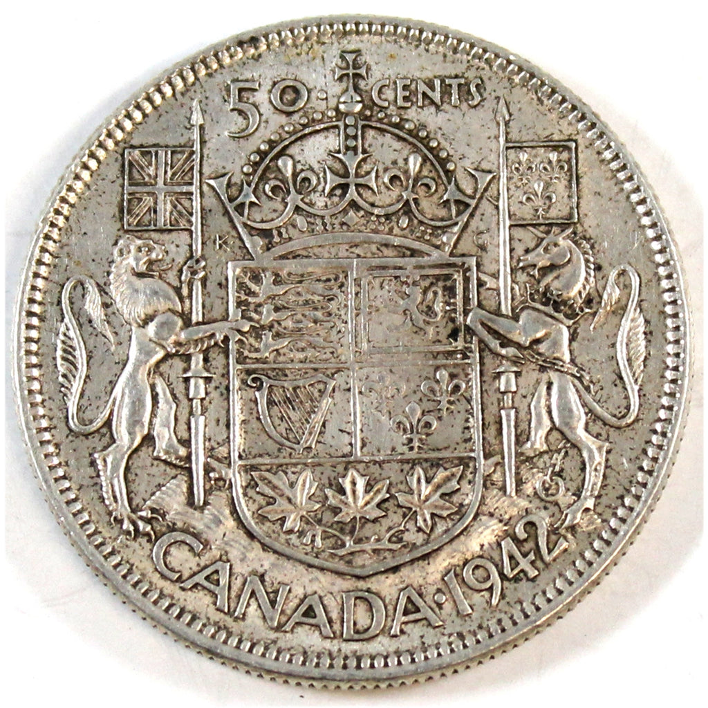 1942 Canada 50-cents Extra Fine (EF40)