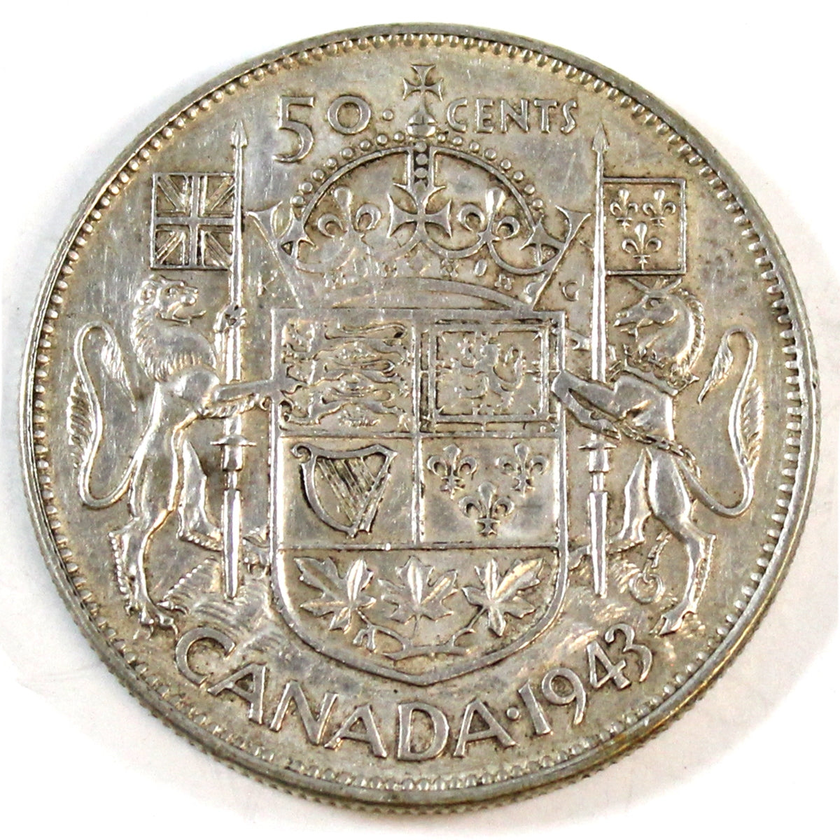 1943 Canada 50-cents VF-EF (VF30)