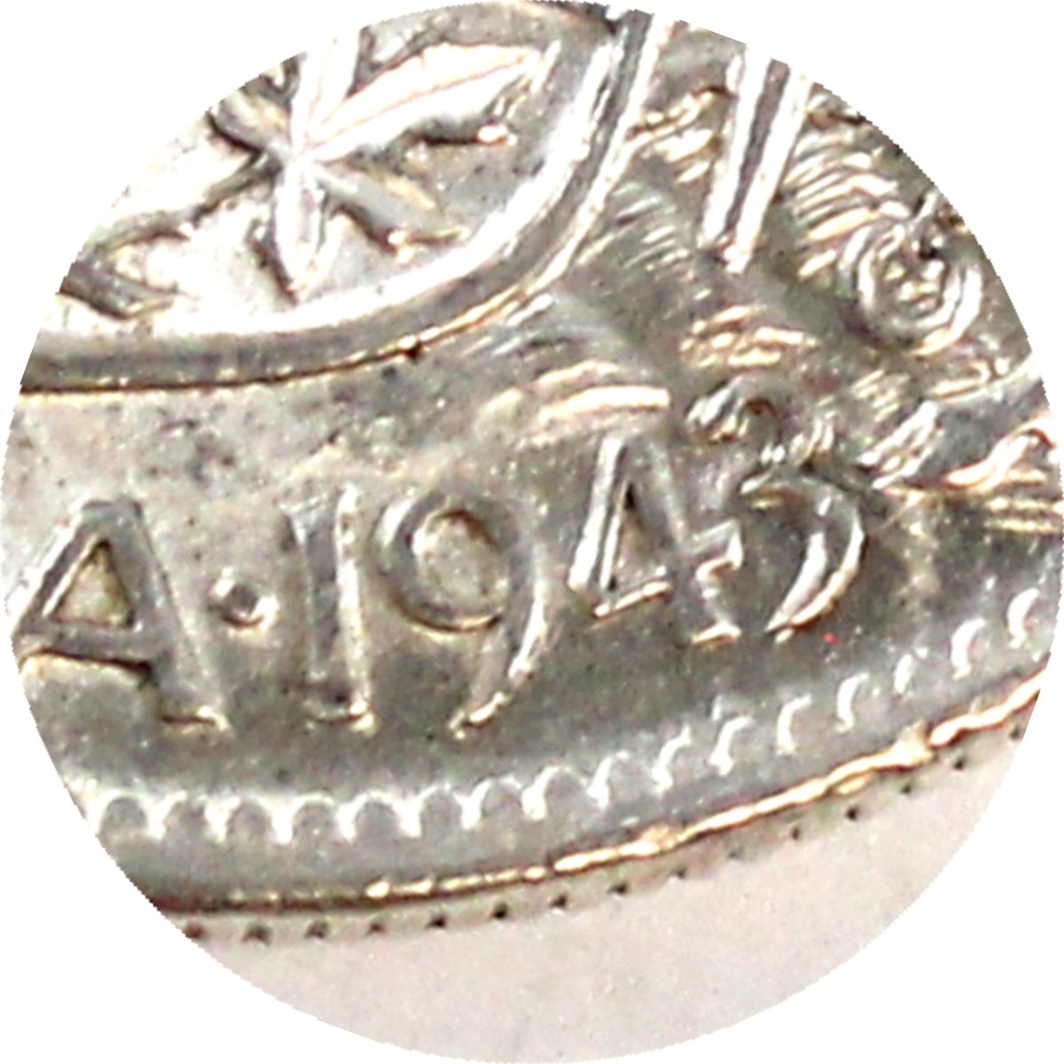 1943 Double Die 3 Canada 50-cents EF-AU (EF45)
