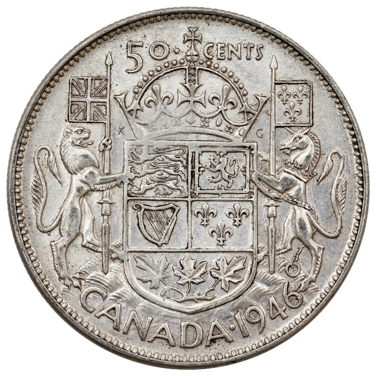 1946 Canada 50-cents Extra Fine (EF40)