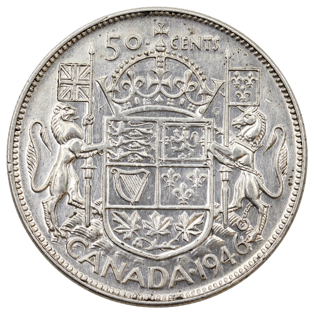 1946 Canada 50-cents VF-EF (VF30)