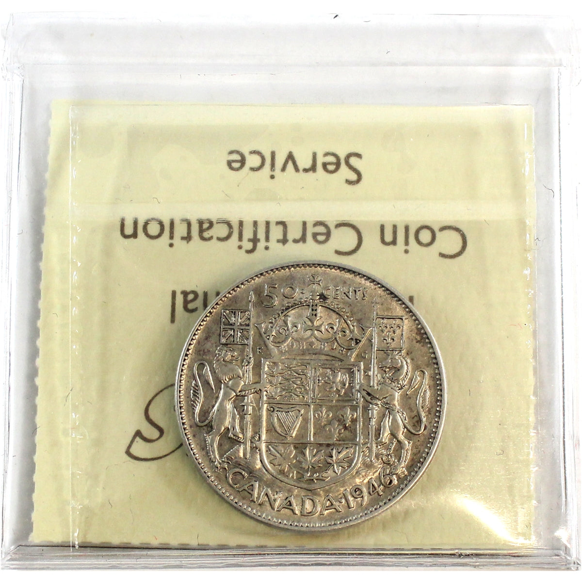 1946 Design in 6 Canada 50-cents ICCS Certified F15