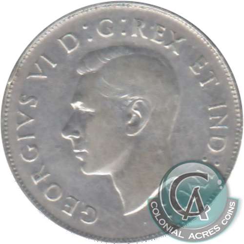 1946 Hoof In 6 Canada 50-cents F-VF (F15)