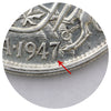 1947 Curved 7 Canada 50-cents Extra Fine (EF40)