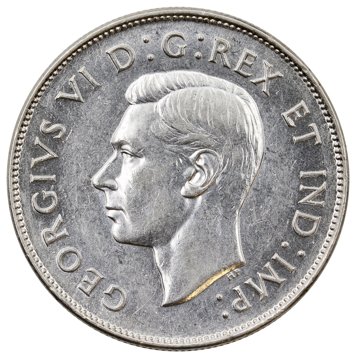 1947 Maple Leaf Canada 50-cents EF-AU (EF45) $