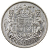 1947 Maple Leaf Canada 50-cents F-VF (F15)