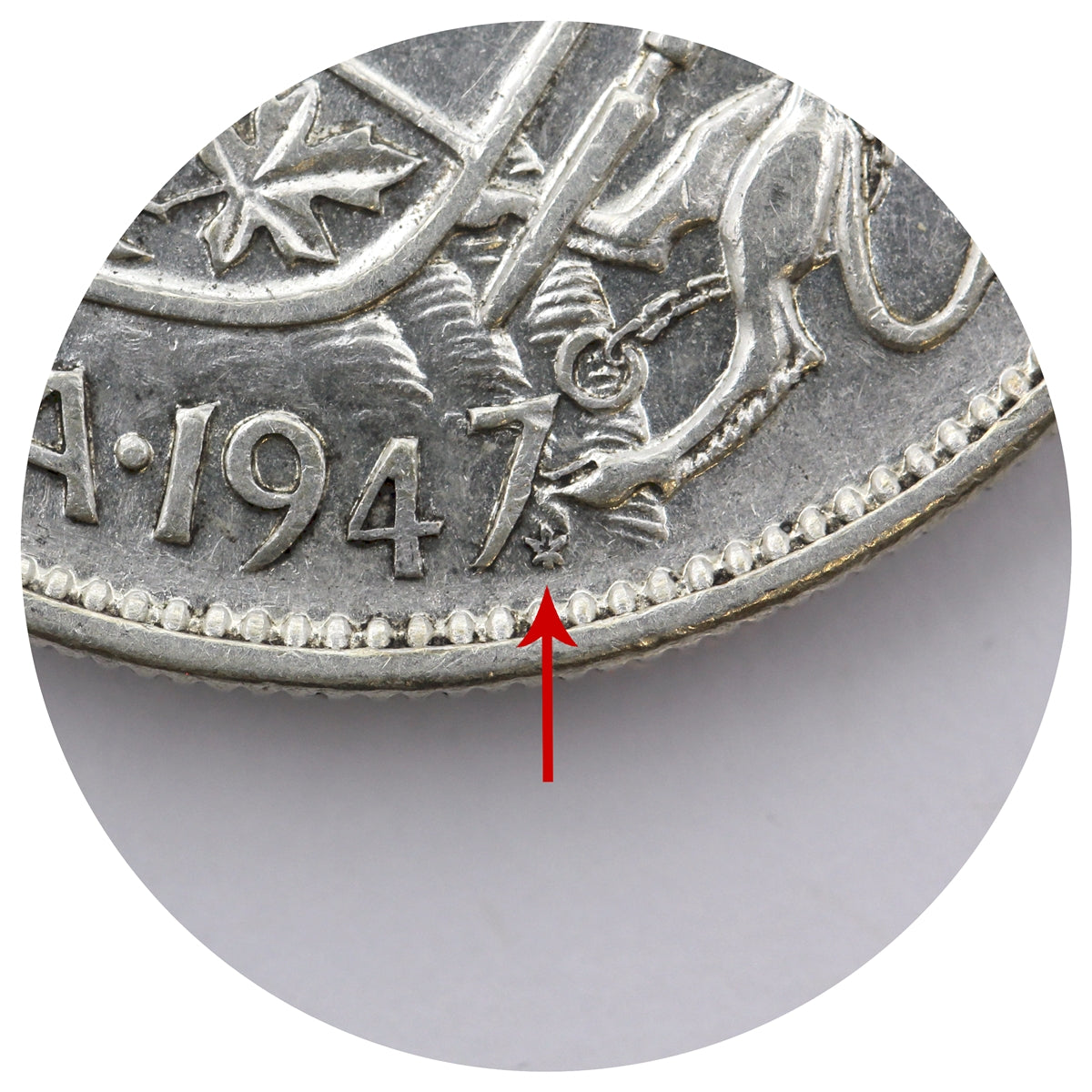1947 Maple Leaf Canada 50-cents F-VF (F15)