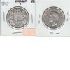 1947 Straight 7 Canada 50-cents Almost Uncirculated (AU50)