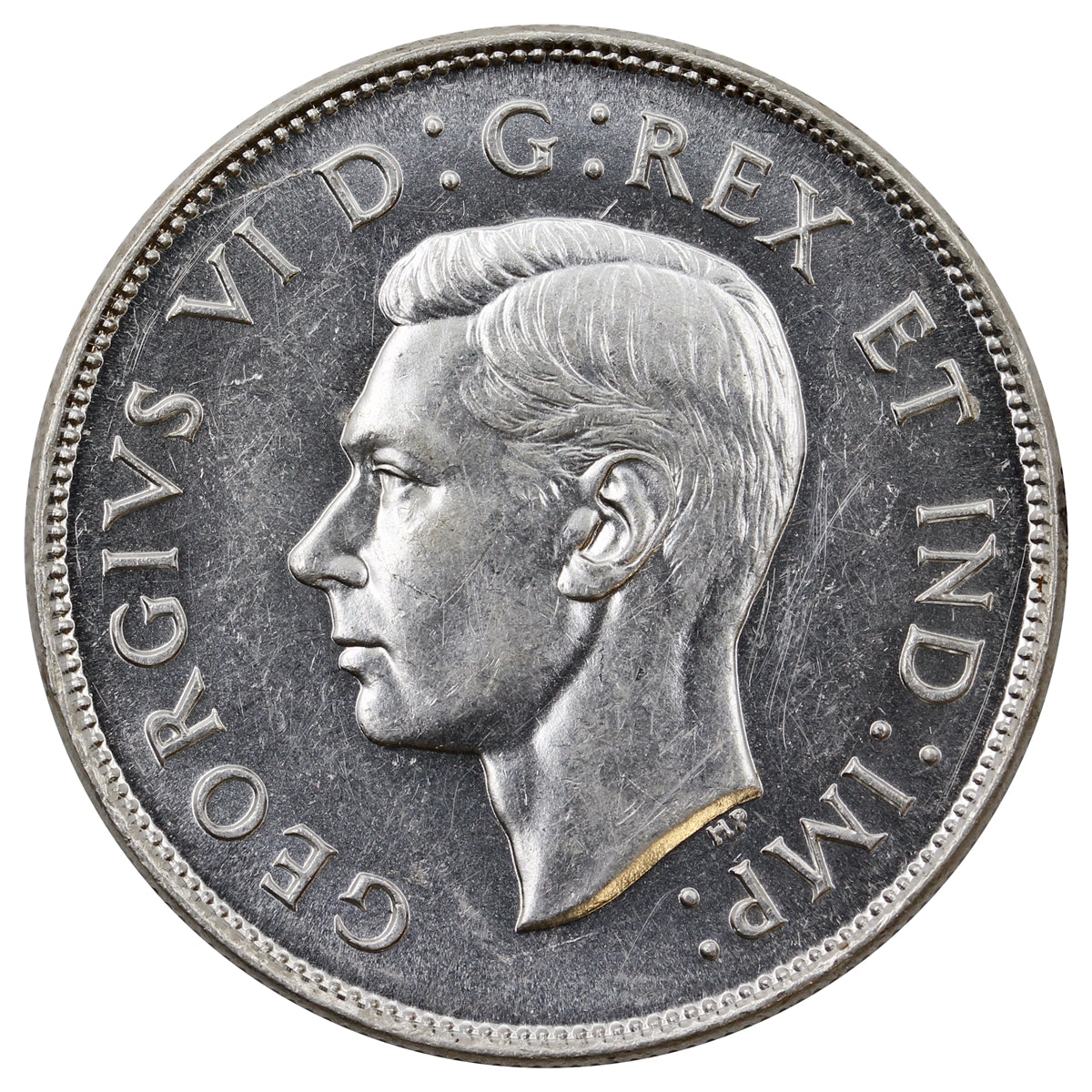 1947 Straight 7 Canada 50-cents AU-UNC (AU55)