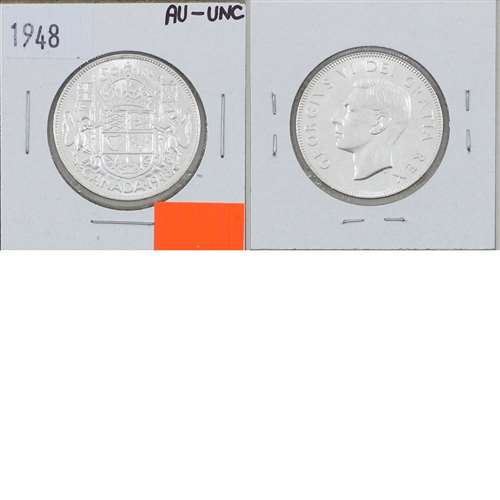 1948 Canada 50-cents AU-UNC (AU55) $