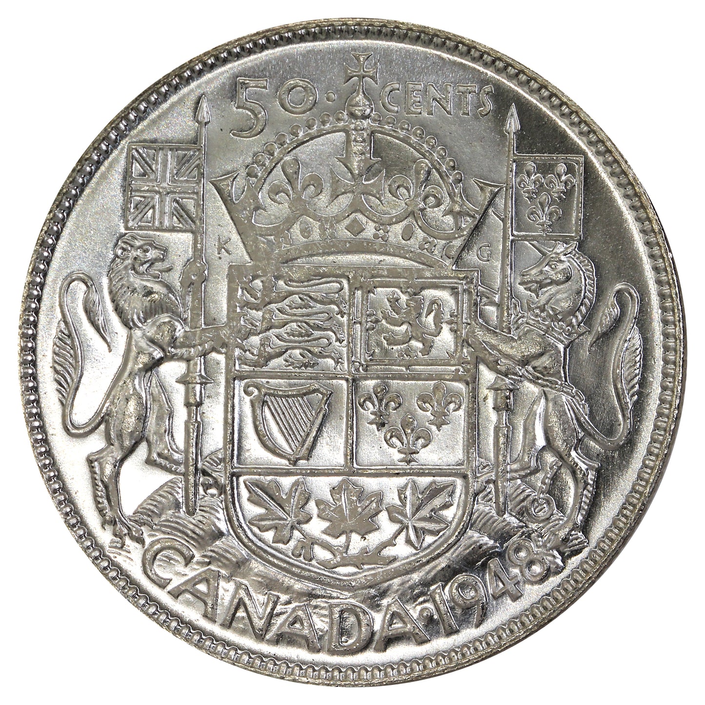 1948 Canada 50-cents Brilliant Uncirculated (MS63) $