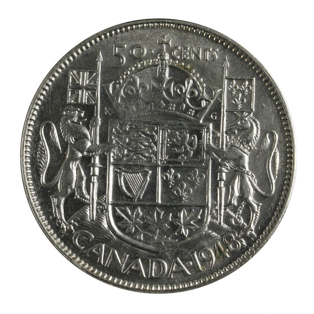 1948 Canada 50-cents Extra Fine (EF40) $