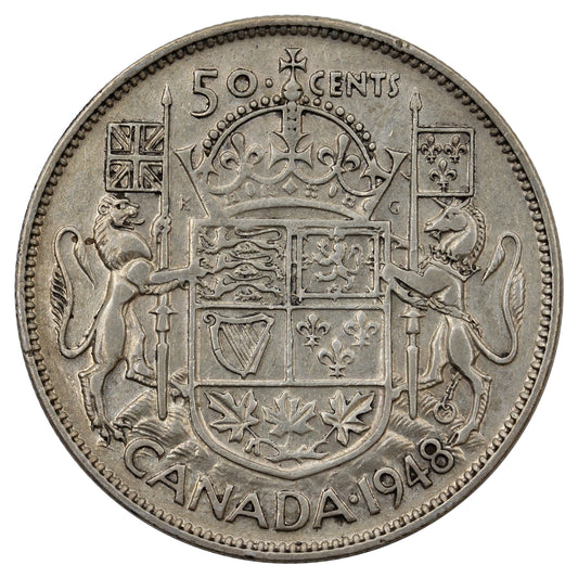 1948 Canada 50-cents F-VF (F15) $