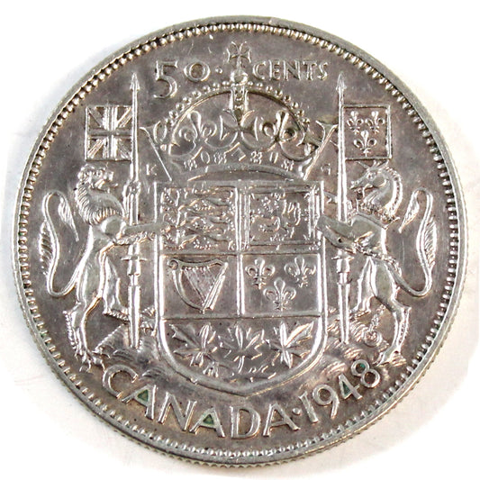 1948 Canada 50-cents Very Fine (VF20) $