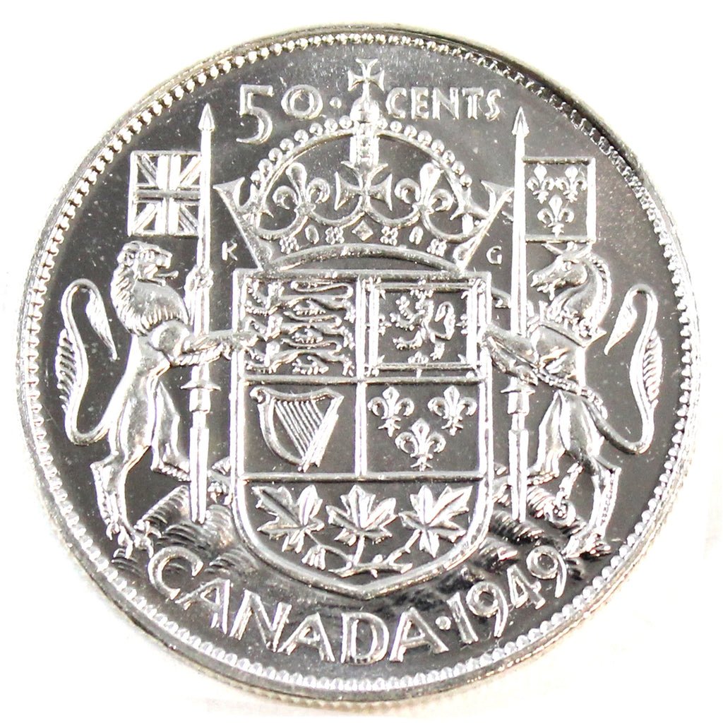 1949 Canada 50-cents Choice Brilliant Uncirculated (MS64) $